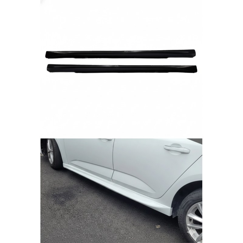 Renault Megane 4 Sedan Yan Marşpiyel (Plastik)