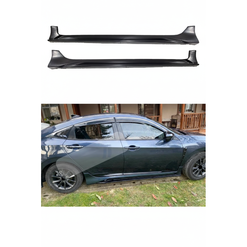 Honda Civic Fc5 Mugen Yan Marşpiyel (Plastik)