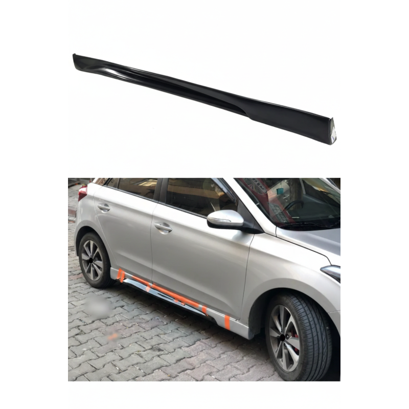 Hyundai i20 Custom Yan Marşpiyel (Plastik)