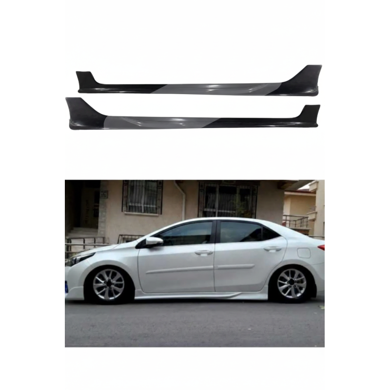 Toyota Corolla Custom Yan Marşpiyel (Plastik)