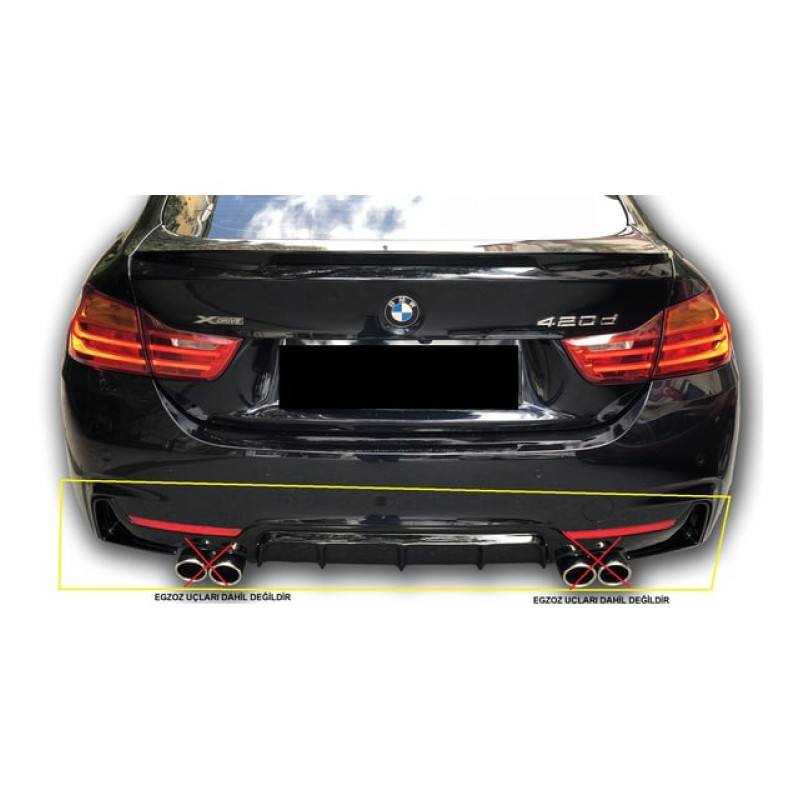 Bmw F32 – F33 – F36 Difüzör 2014-2017 (Sağ Sol Çift Çıkış)