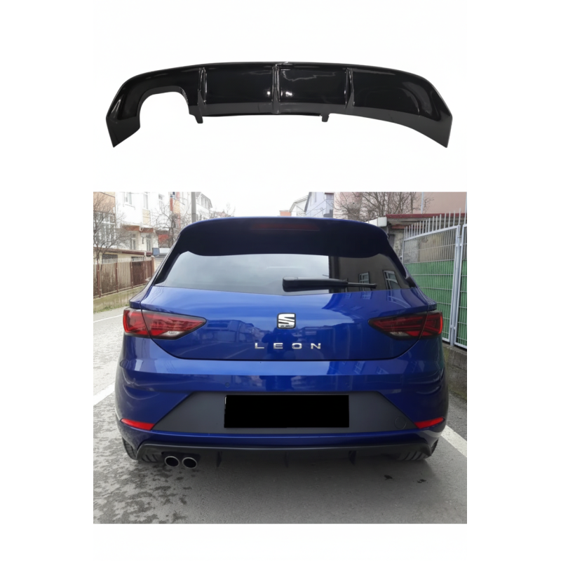 Seat Leon Mk3.5 Makyajlı Fr 2017-2020 Difüzör Soldan Çıkış (Plastik)