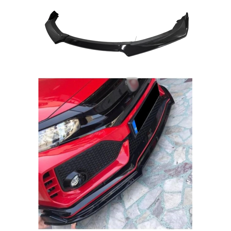 Honda Civic Fc5 Typer 3 Parça Ön Lip (Plastik)