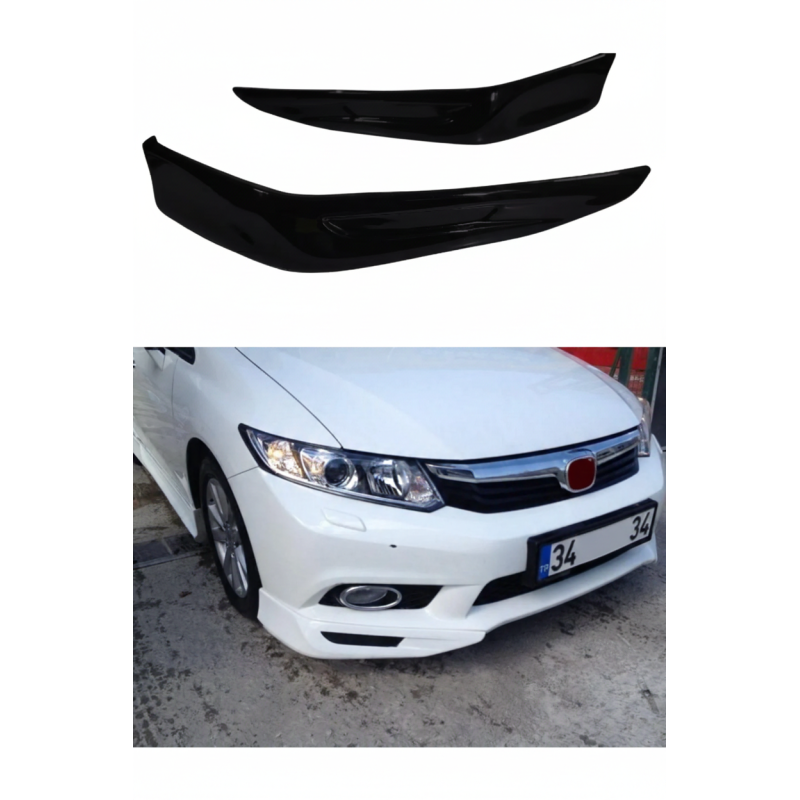 Honda Civic Fb7 Sağ Sol Flaplar (Plastik)