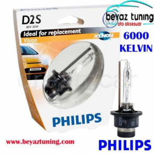 D2S Xenon Ampulü 6000 Kelvin Philips Orjinal 35W 85V
