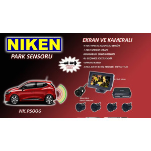 Ekranlı Kameralı Ses İkazlı Park Sensörü Gece Görüşlü