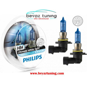 HB4 9004 Far Ampulü Philips 12V 55W Diamond Vision Xenon Efekt