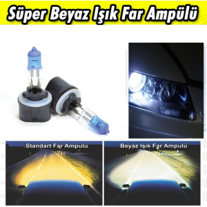 H27 880-881 Beyaz Işık Far Ampulü 12V