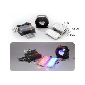 Profesyonel Polis Sireni Uzaktan Kumandalı 200W Çakarlı İnce