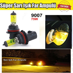 9007 HB5 JDM Süper Sarı Işık Far Ampul 12V