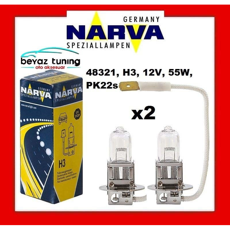 H3 Far Ampulü Narva 12Volt 55Watt