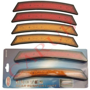 Amerikan Sinyali Ledli 4 lü Set Siyah Kenarlı