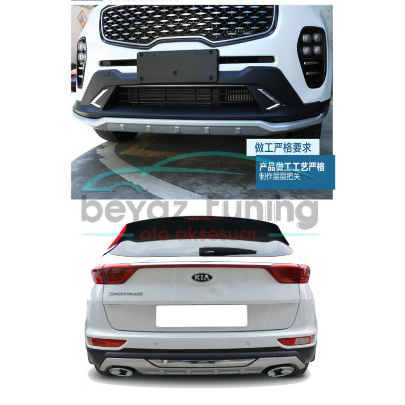 Kia Sportage Ön Arka Tampon Koruma Difüzör 2016-2017-2018 KX5