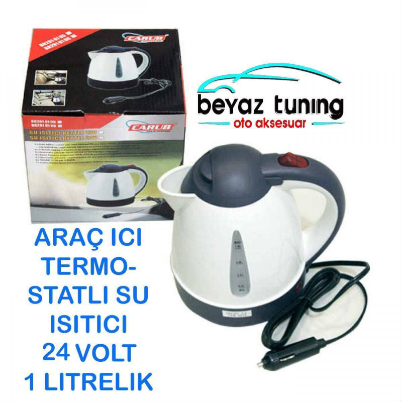 Kamyon Su Isıtıcı Oto Kettle Termostatlı 24V 1LT