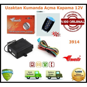 Oto Uzaktan Kumanda Açma Kapama Seti 12Volt 3914