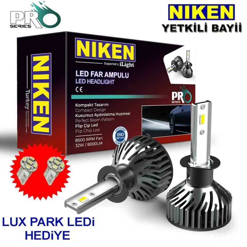 H1 Led Xenon Far Ampulü Yeni Nesil Pro Niken
