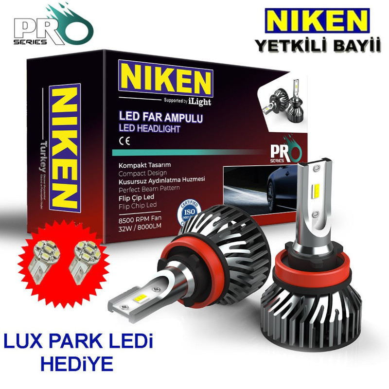 H16 Led Xenon Far Ampulü Yeni Nesil Pro Niken