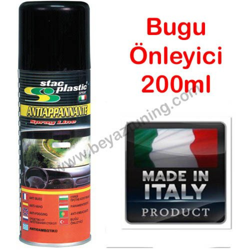 Oto Buğu Önleyici Sprey Stac 200ML