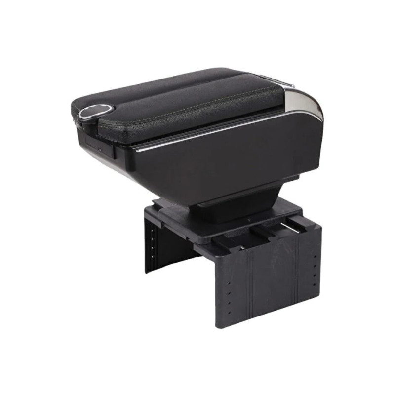 Her Araca Uygun Çok Fonksiyonlu Kolçak Kol Dayama 6 USB li Siyah