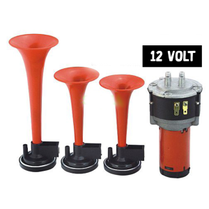 Havalı Korna 3 Borulu Motorlu 12 Volt