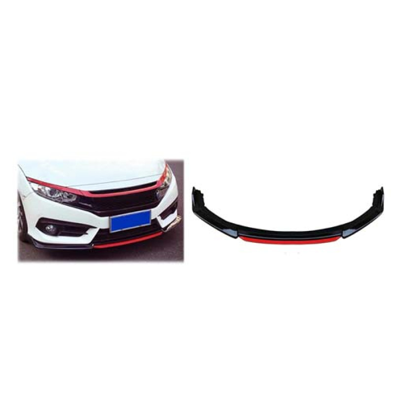 CİVİC 4 PARÇA ÖN LİP KIRMIZI