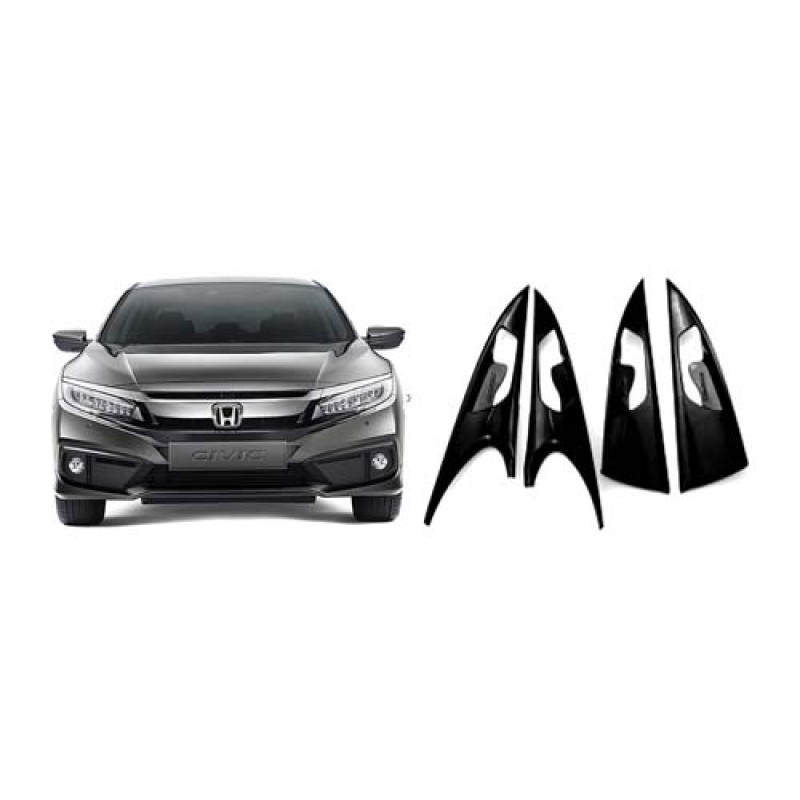 3362-CİVİC BÜYÜK BOY KAPI AÇMA PARLAK SİYAH