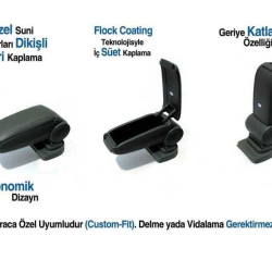 OMSA Renault Fluence Siyah Kol Dayama 2010-2016 Arası