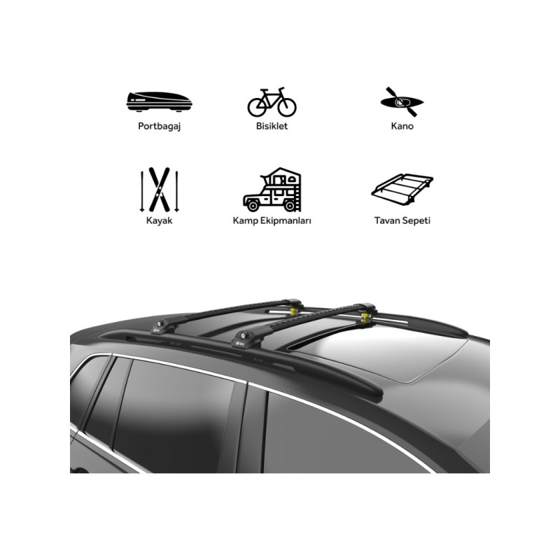 Kia Sorento (bl) 2002-2009 Turtle Air1 Ara Atkı Siyah