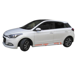Hyundai i20 Yan Marşpiyel Düz Kulaklı (Plastik) Boyasız