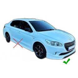 Peugeot 301 Makyajsız Ön Ek (Plastik) Boyasız