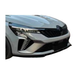 Renault Clio 5.5 2024+ Sonrası Ön Lip (Plastik) (Piano Black Boyalı) Boyasız