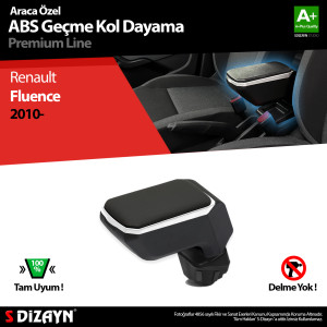 S-Dizayn Renault Fluence Kol Dayama Kolçak Geçmeli ABS Gri 2010-2016 A+Kalite