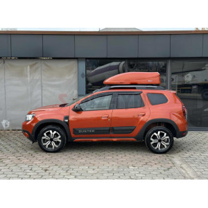 S-Dizayn Dacia Duster 2 Kapı Koruma Seti (Mat Krom) Yazılı 4 Prç 2018-2023 A+ Kalite