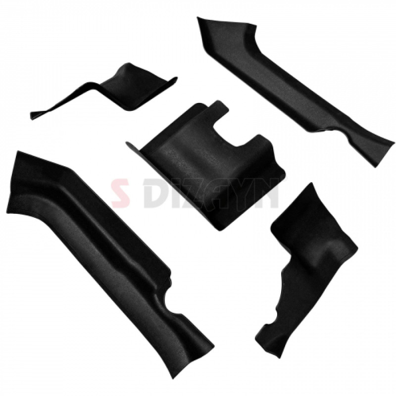 S-Dizayn Dacia Duster 2 Halı Kenar Kaplama Seti 2018-2023 5 Prç A+ Kalite