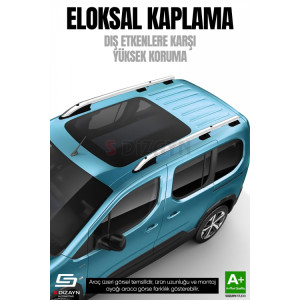 S-Dizayn Citroen Nemo Aluminyum Gri Tavan Çıtası Sport Model 2008 Üzeri A+ Kalite