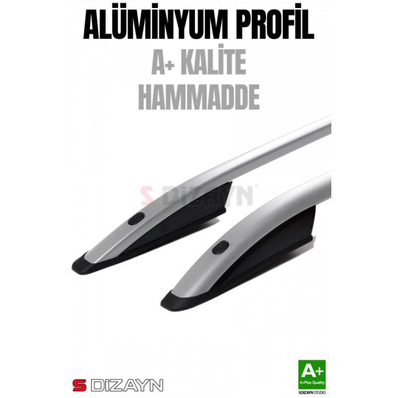 S-Dizayn Citroen Nemo Aluminyum Gri Tavan Çıtası Sport Model 2008 Üzeri A+ Kalite