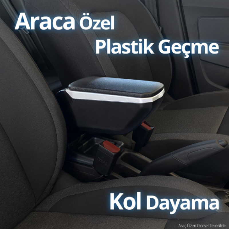 S-Dizayn Peugeot 301 Kol Dayama Kolçak Geçmeli ABS Gri 2012-2017 A+Kalite