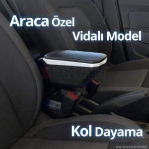 S-Dizayn Citroen C-Elysee Kol Dayama Kolçak ABS Vidalı Gri 2012-2017 A+ Kalite