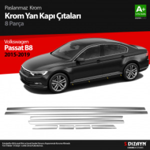 S-Dizayn VW Passat B8 Krom Aksesuar Çıta Seti A+Kalite