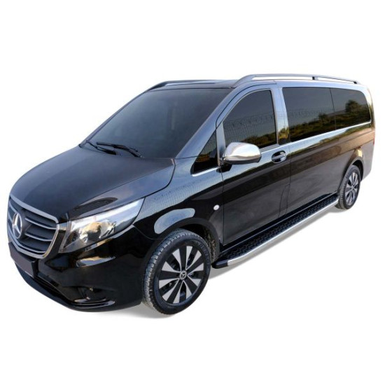 OMSA Mercedes Vito W447 Blackline Yan Basamak krom Uzun Şase 2014 ve Sonrası