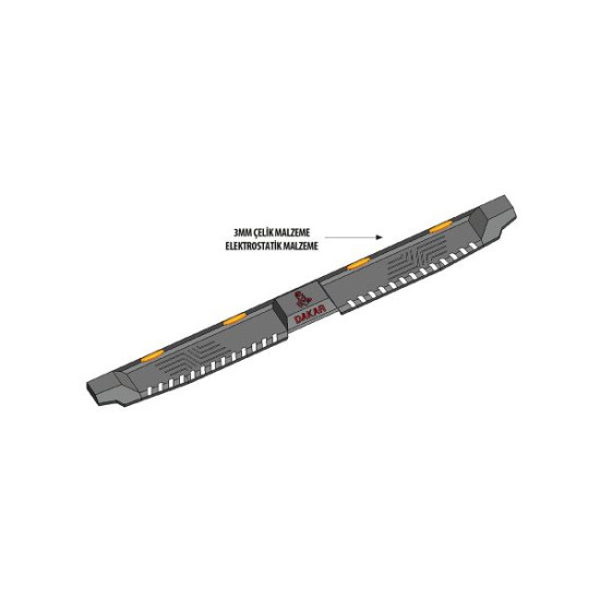 OMSA Toyota Hilux Dakar Yan Basamak Siyah V2 Ledli 2015 ve Sonrası