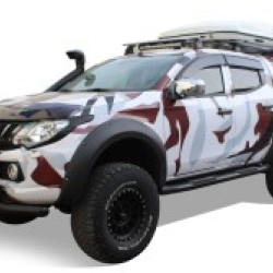 OMSA Mitsubishi L200 Amazon Yan Basamak Çap:76 Siyah 2006-2015 Arası