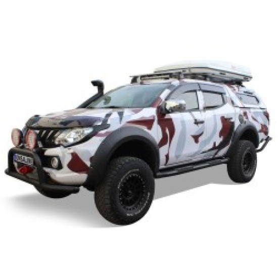 OMSA Mitsubishi L200 Amazon Yan Basamak Çap:76 Siyah 2006-2015 Arası