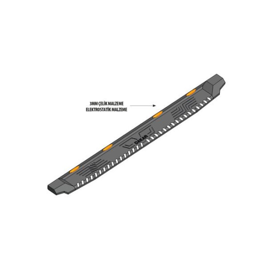 OMSA Toyota Hilux Dakar Yan Basamak Siyah V1 Ledli 2006-2014 Arası