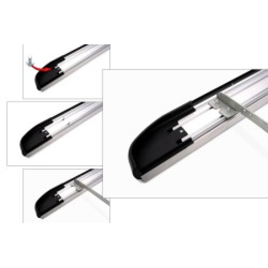 OMSA Land Rover Discovery Sport Blackline Yan Basamak Siyah 2015 ve Sonrası