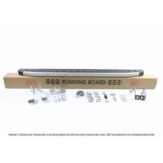 OMSA Ranger Rover Sport Blackline Yan Basamak Alüminyum 2004-2013 Arası