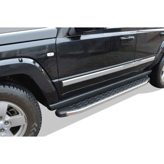 OMSA Jeep Commander Blackline Yan Basamak Krom 2006-2010 Arası