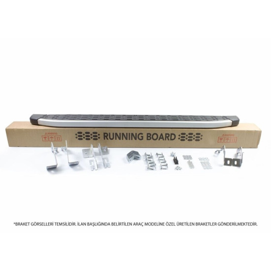 OMSA Nissan X-Trail Blackline Yan Basamak Alüminyum 2014-2022 Arası