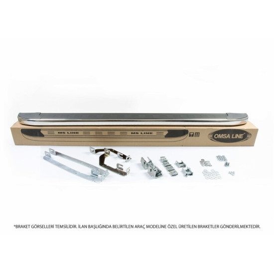 OMSA Peugeot Bipper Ms Line Yan Basamak Siyah Yazılı 2008 ve Sonrası