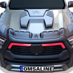 Toyota Hilux Dragon Ön Kaput Rüzgarlığı 3 Parça 2020 ve Sonrası